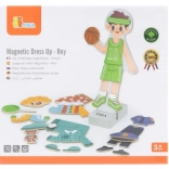 VIGA magnetická prezliekacia sada – chlapec