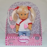 Bábika Nena 36 cm doktorka so stetoskopom a fľaštičkou