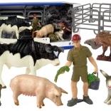 veľká sada figúrok zvierat domáca farma