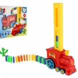 Domino vláčik s automatickým stavaním, svetlom a zvukom