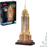 Svietiace 3D puzzle Empire State Building nočná edícia 37 dielikov