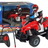 DIAĽKOVO OVLÁDANÁ ČERVENÁ ŠTVORKOLKA 1:16 NA BATÉRIE