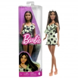 Barbie Fashionistas bábika v mätovom bodkovanom overale