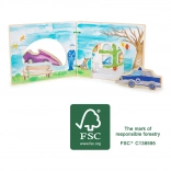 Drevená Interaktívna Knižka Polícia Small Foot