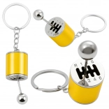 Kovový prívesok na kľúče v tvare radiacej páky – zlatý