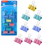 Sada farebných kancelárskych klipsov 25 mm 8 ks