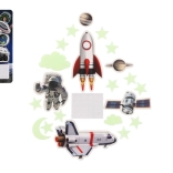 Svietiace vesmírne dekorácie na stenu a strop