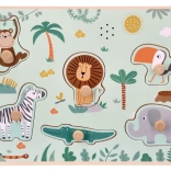 Drevené puzzle so zvukmi Safari