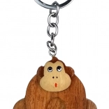 Drevená kľúčenka Opica