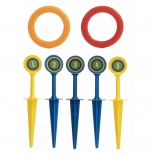 Hra hádzanie krúžkov na kolíky