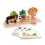 Vilac Drevená logická hra Postav to správne Les