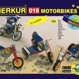 Merkur motorky – kovová stavebnica 174 dielov, až 10 modelov
