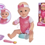 Bábika New Born Baby Hungry 38 cm