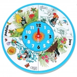 Drevené nástenné hodiny KRTEK 20 cm