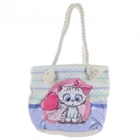 Taška cez rameno s motívom mačky