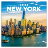 Poznámkový kalendár New York 2026
