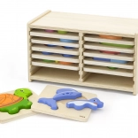 Drevené puzzle Viga 12 dosiek