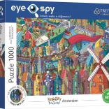 TREFL Puzzle Eye-Spy Sneaky Peekers: Amsterdam 1000 dielikov