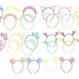 Čelenka do vlasov s ozdobou, mix farieb