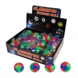 Skákací loptička s farebným svetlom