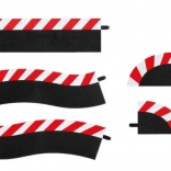 vonkajšie krajnice pre pit lane pre autodráhy carrera evolution/digital 132/124, sada 5 ks