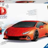 3D Puzzle Lamborghini Huracán Evo Arancio