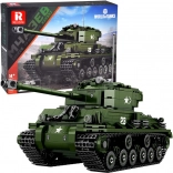 Reobrix stavebnica tank SHERMAN M4A3E8 – licencovaná WORLD OF TANKS, 836 dielov