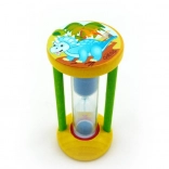 Presýpacie hodiny na meranie času čistenia zubov dinosaurus