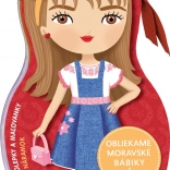 Obliekame moravské bábiky Natálka – maľovanky a nálepky