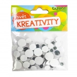Pohyblivé oči – mix veľkostí, 60 ks