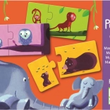 Puzzle Djeco Zvieracie mamičky a mláďatá 12x2 dielikov