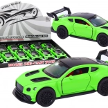 Športové auto 1:32 so zotrvačníkom, matná zelená
