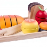 Drevená sada na krájanie raňajok