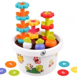 Hola Edukačný Kvetináč 12m+ s Hračka Sorter a Pyramída