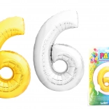 Nafukovací balónik v tvare čísla 6