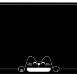 Jeujura obojstranná tabuľa s mačičkou