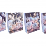 Vianočná darčeková taška L 32 × 41,5 × 12 cm