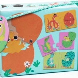 Djeco duo puzzle – veselé vajíčka