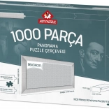 Rám na puzzle 96x34 cm biely