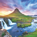 Puzzle EUROGRAPHICS Vodopád Kirkjufell, Island 1000 dielikov