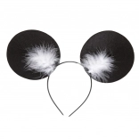 čierna čelenka s myšími uškami