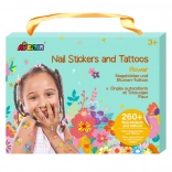 Nálepky a tetovania na nechty - Kvety