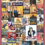 EUROGRAPHICS puzzle 1000 dielikov - Plagáty z 1. a 2. svetovej vojny