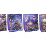 Darčeková taška L vianočná 31 × 40 × 12 cm