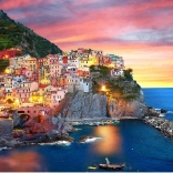 Puzzle Manarola za súmraku Taliansko 2000 dielikov