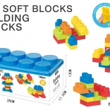 Sada mäkkých stavebnicových kociek 32 ks