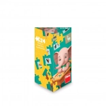 Dino puzzle Sloník Mio 24 dielikov