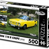 Retroauta Puzzle Škoda 110 R Coupe 1974 - 500 dielikov