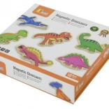 Drevené magnety dinosaury – sada 20 ks