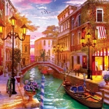 Puzzle Západ slnka nad Benátkami 1000 dielikov